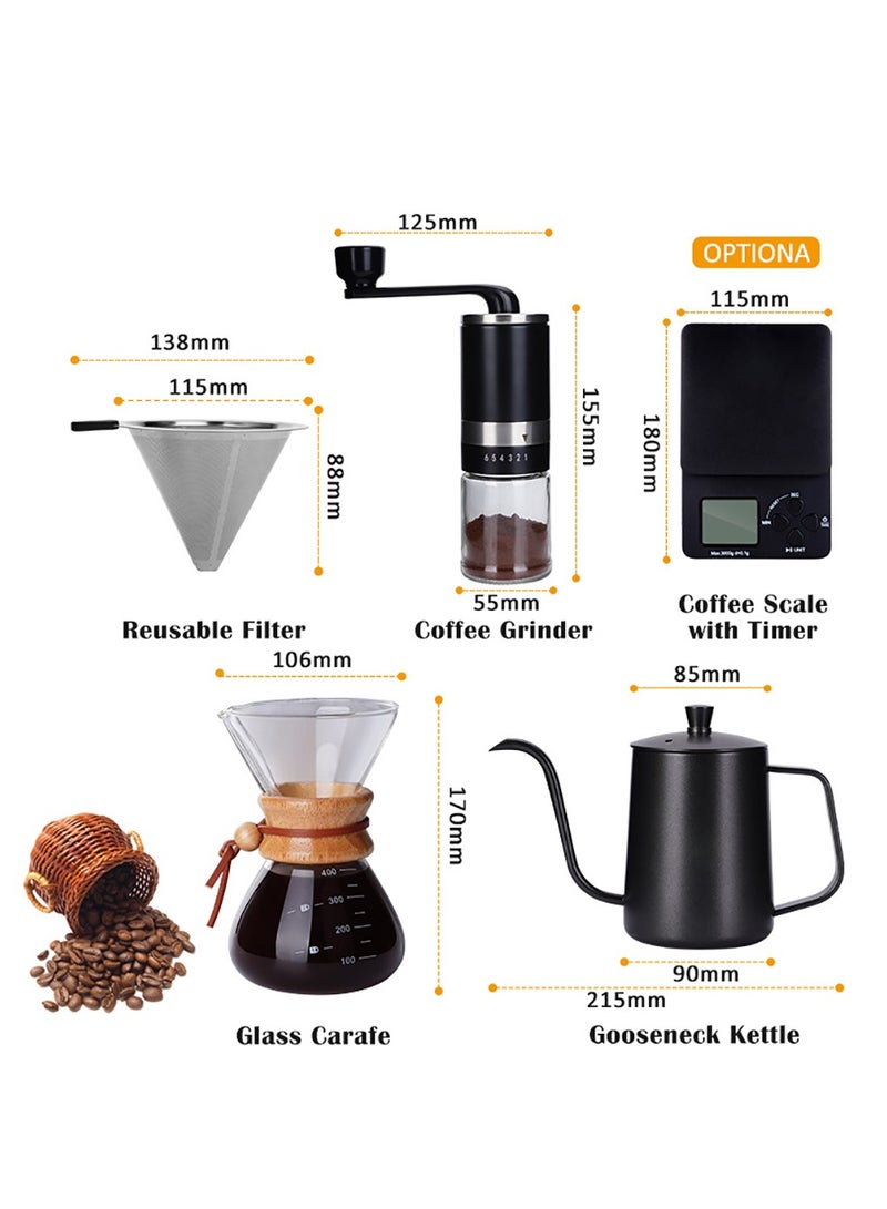 Arabest All in One Pour Over Drip Coffee Maker Set - Image 2