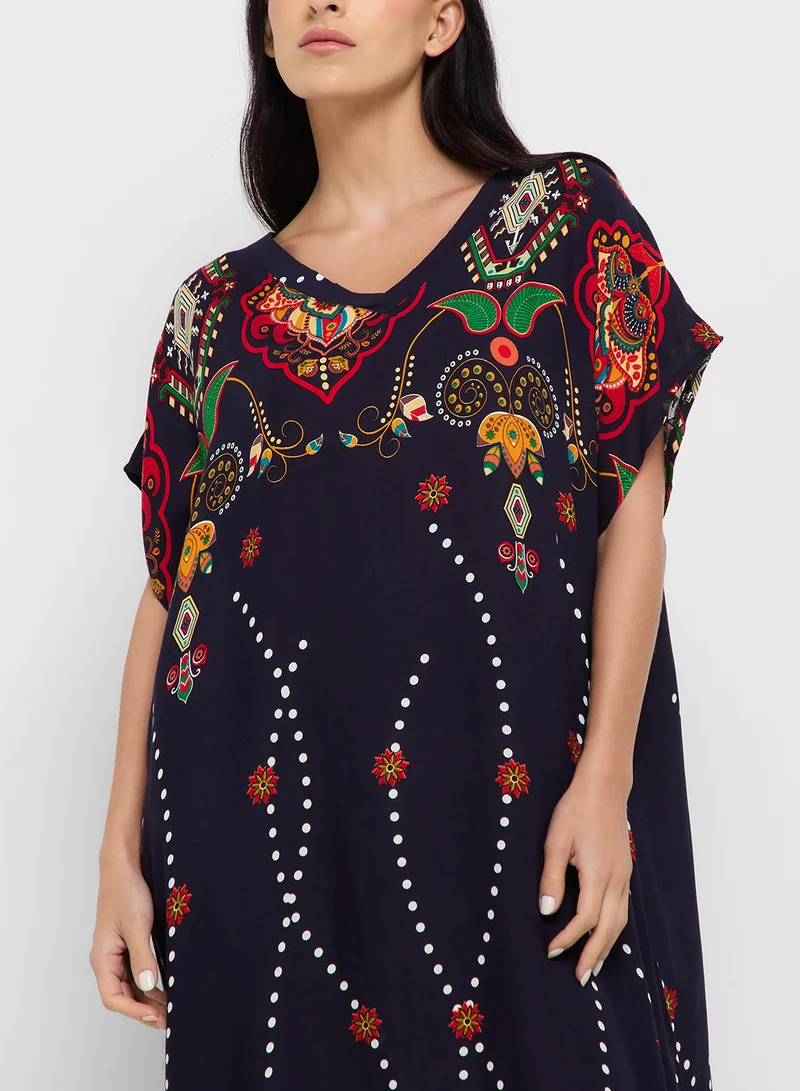 Khizana Printed Nightdress