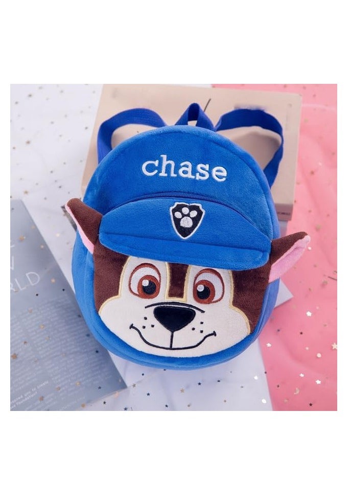 UKR UKR Soft Plush Kids Backpack – Cartoon Puppy Design for Boys & Girls | Kindergarten Toddler Bag for Ages 1-4 (23x23x13 cm) | Cute & Comfortable Plush Backpack for Preschoolers | Adorable Kids School Bag  - Image 2