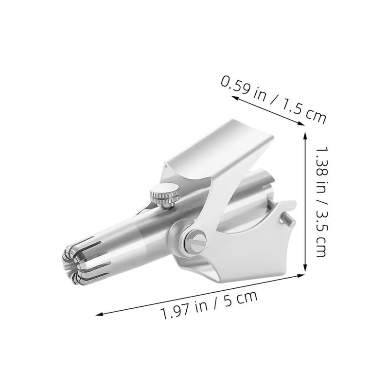 Manual Nose Hair Trimmer For Men Portable Grooming Tool With Replacement Parts - Image 3
