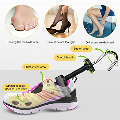 eachway Shoe Stretcher Shoe Trees,Adjustable Length & Width for Men and Women(For Women's Size US5.5-9) - Image 3