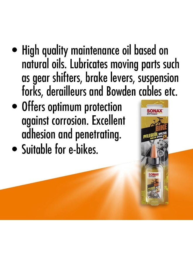 Sonax Bike Special Oil (50 ml) - Effective Lubricator For Gear Shifters, Brake Levers, Derailleurs And Bowden Cables. Prevents Corrosion. Suitable For E-Bikes - Image 2