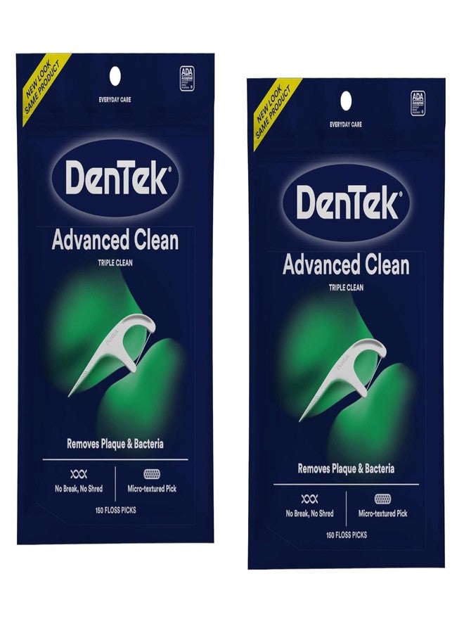 DenTek Triple Clean Floss Picks, Mouthwash Blast 150 ea (Pack of 2 - Image 1
