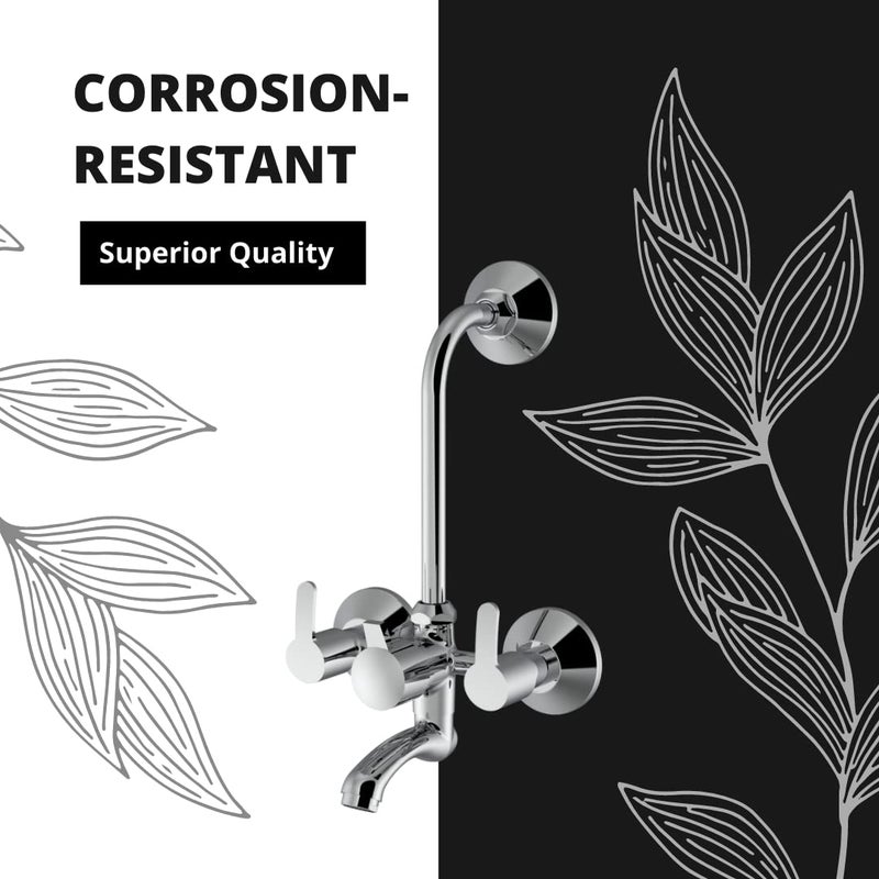 Sulfar Vivo Collection WALL MIXER TELEPHONIC WITH CONNECTING LEGS WALL FLANGES WITHOUT L BEND - Image 4