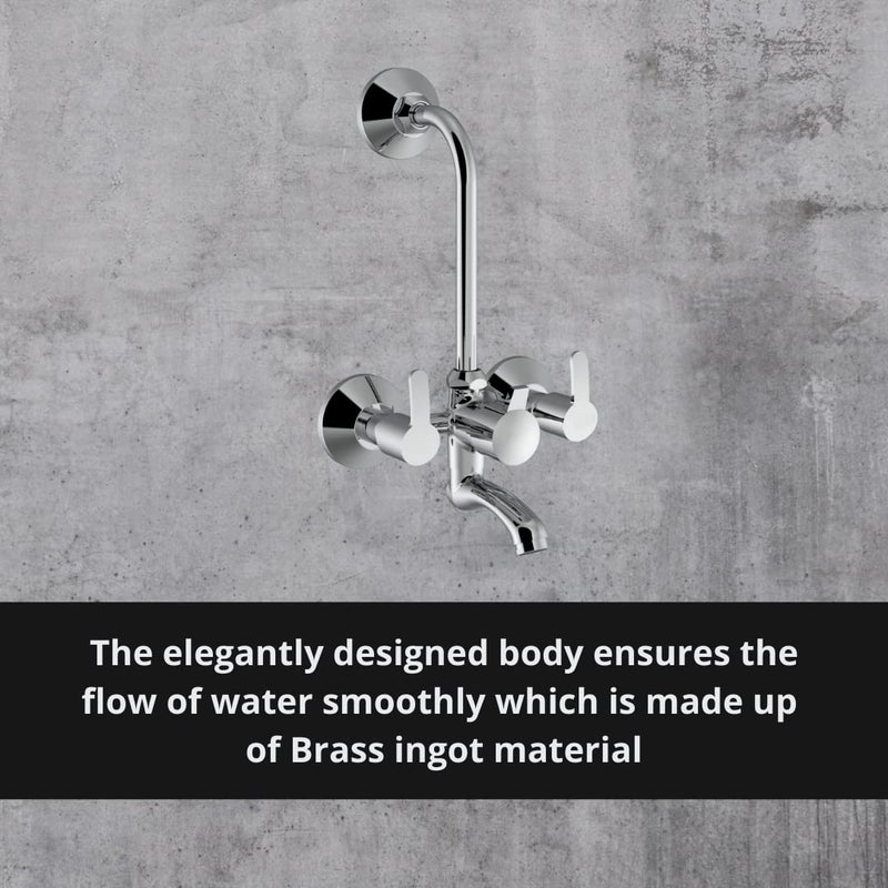 Sulfar Vivo Collection WALL MIXER TELEPHONIC WITH CONNECTING LEGS WALL FLANGES WITHOUT L BEND - Image 3