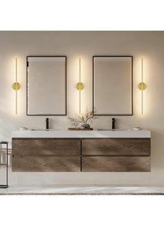 XiuWoo Modern Wall Sconce for Bathroom 60cm Gold Vanity Light Fixture 3000K Bathroom Sconce Over Mirror Warm Light for Bedroom Bathroom  - Image 3