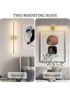 XiuWoo Modern Wall Sconce for Bathroom 60cm Gold Vanity Light Fixture 3000K Bathroom Sconce Over Mirror Warm Light for Bedroom Bathroom  - Image 4