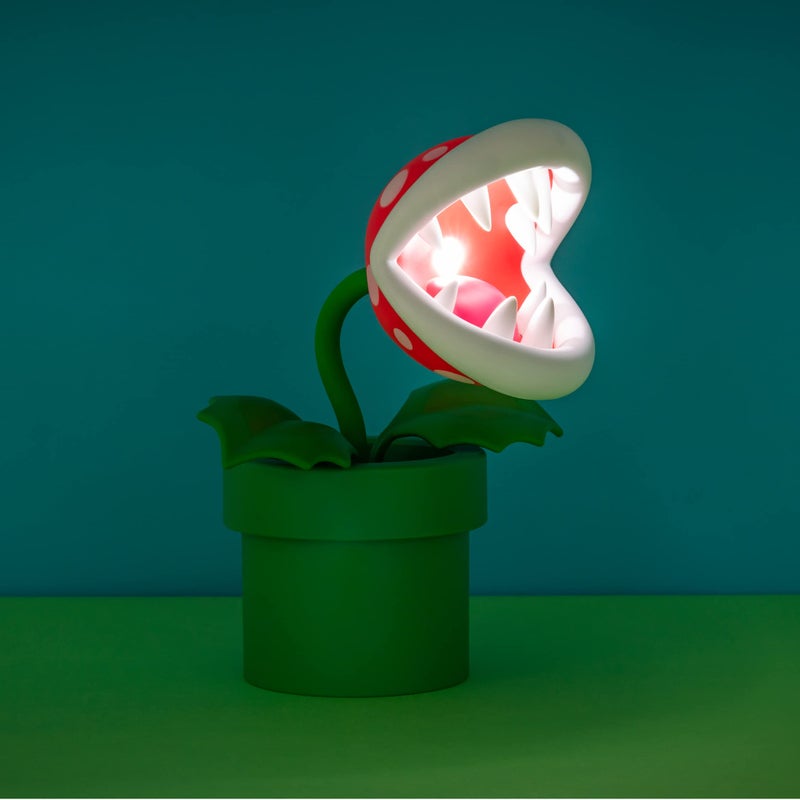 Paladone Nintendo Offical Licensed Super Mario Bros Piranha Plant LED Desk Light with Adjustable Head by Paladone, Collectible Gamer Gift Night Light - Image 2