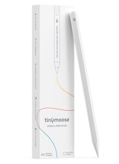 TinyMoose 2nd Generation Active Digital Stylus Pen Pencil Pro Plus with Wireless Charging For Apple iPad Pro 11/12.9, iPad Mini 5/6, iPad Air 3/4/5 - Made for iPad Models 2023 and Below - White  - Image 1
