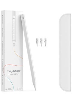 TinyMoose 2nd Generation Active Digital Stylus Pen Pencil Pro Plus with Wireless Charging For Apple iPad Pro 11/12.9, iPad Mini 5/6, iPad Air 3/4/5 - Made for iPad Models 2023 and Below - White  - Image 3