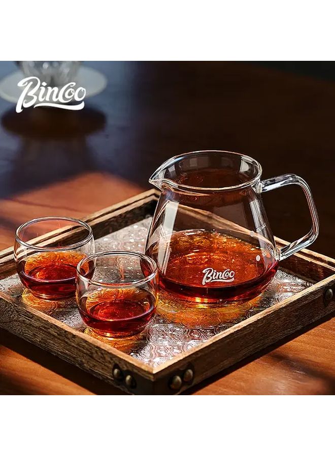 Bincoo Hand Brewing Coffee Pot Set Glass Sharing Pot 23 67oz V60 Filter Cup with Lid - Image 5