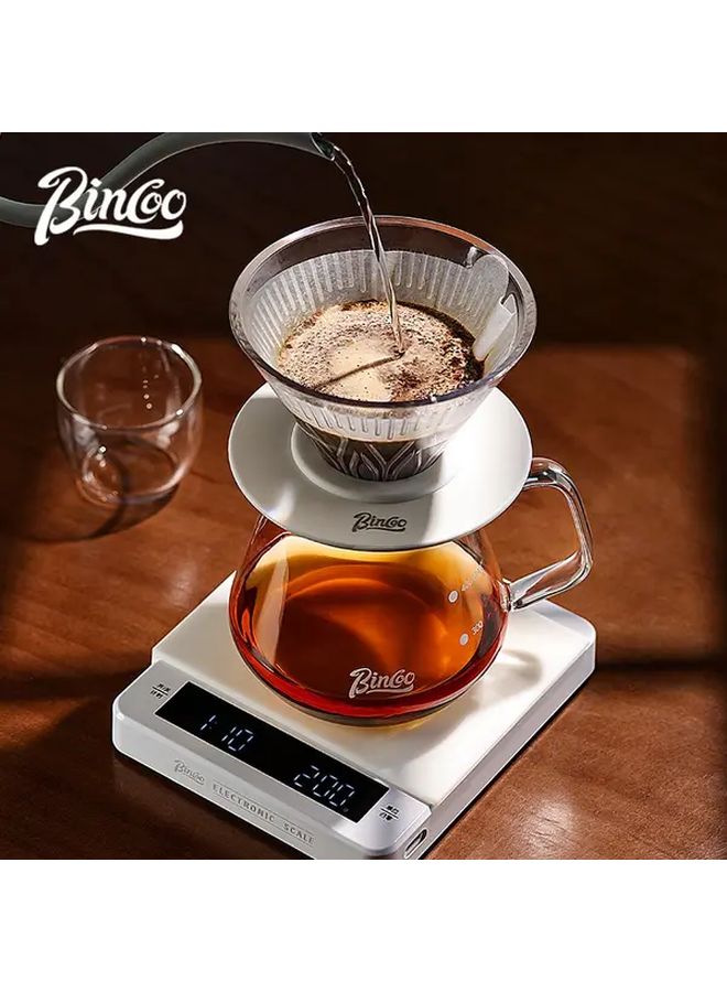 Bincoo Hand Brewing Coffee Pot Set Glass Sharing Pot 23 67oz V60 Filter Cup with Lid - Image 4
