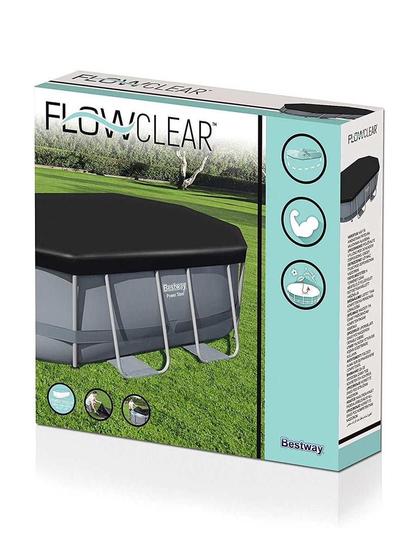 Bestway Flowclear PVC Pool Cover 3.05m x 2m x 84cm 58424 - Image 1