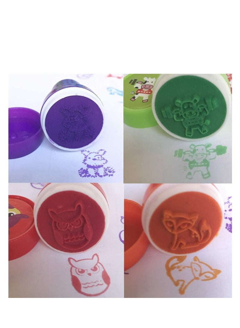 FengSVMA Alphabet Stamps for Kids,26 Pieces Self-Ink Washable Stampers Toys for Children Crafts Party Favor,School Prizes,Birthday Gift,Learn Props - Image 2