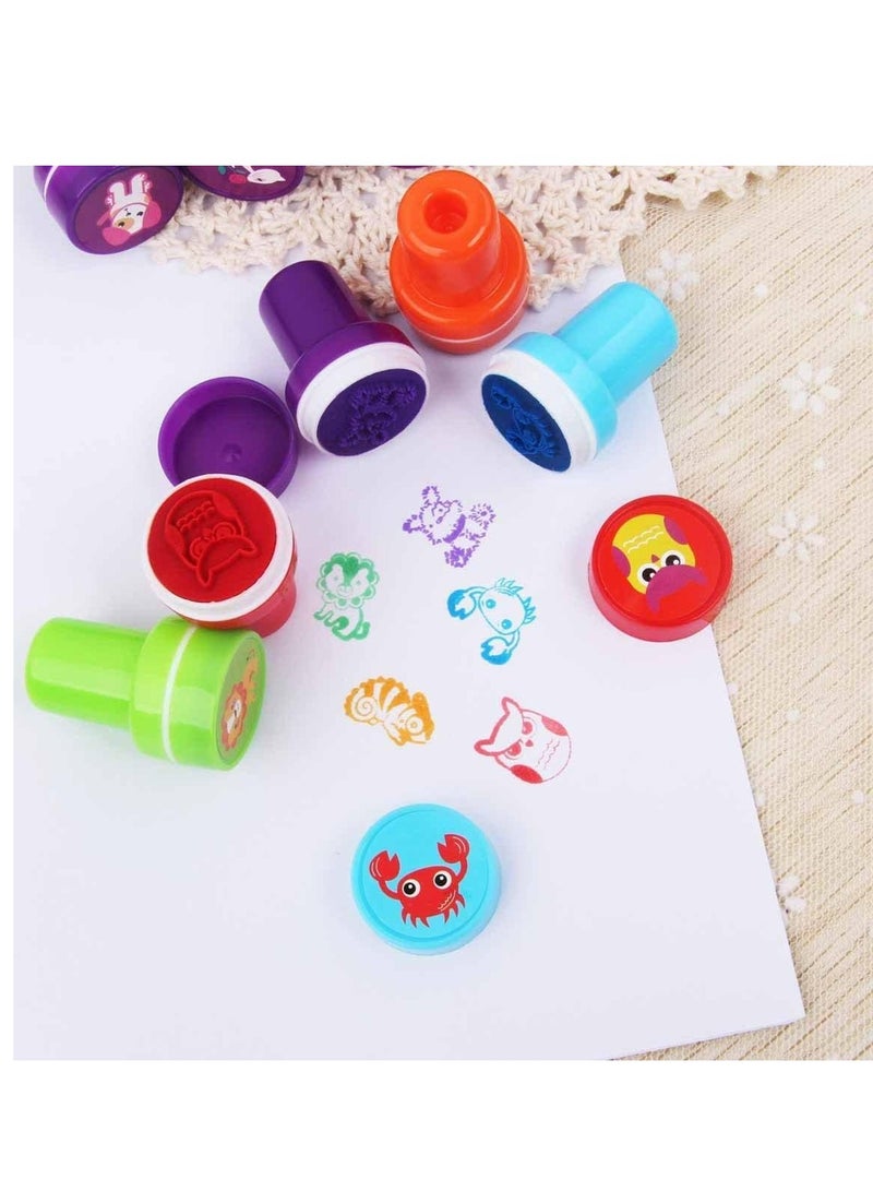 FengSVMA Alphabet Stamps for Kids,26 Pieces Self-Ink Washable Stampers Toys for Children Crafts Party Favor,School Prizes,Birthday Gift,Learn Props - Image 3