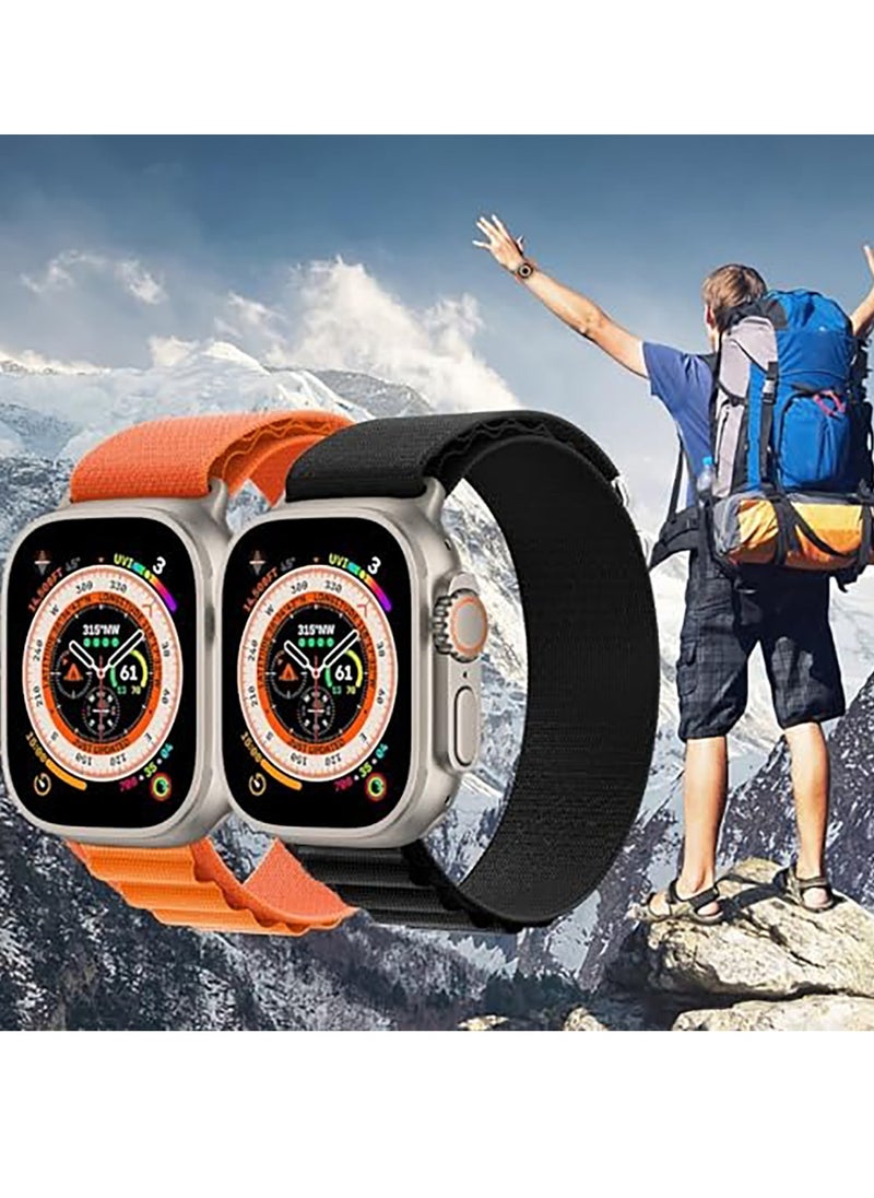 Generic - Trail/Alpine Loop Nylon Band Compatible with Apple Watch Band 38mm 40mm 41mm , Adjustable with Metal C-Hook Strap for iWatch Series 9/8/7/6/5/4/3/2/1/SE2/SE - Image 1