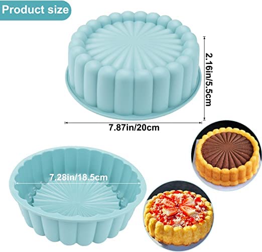 MoldBerry Cake Mould Silicone Cake Pan Charlotte Cake molds for Cheese Cake Chocolate Cake Brownie Tart Pie Flan Bread Baking Pans - Image 2