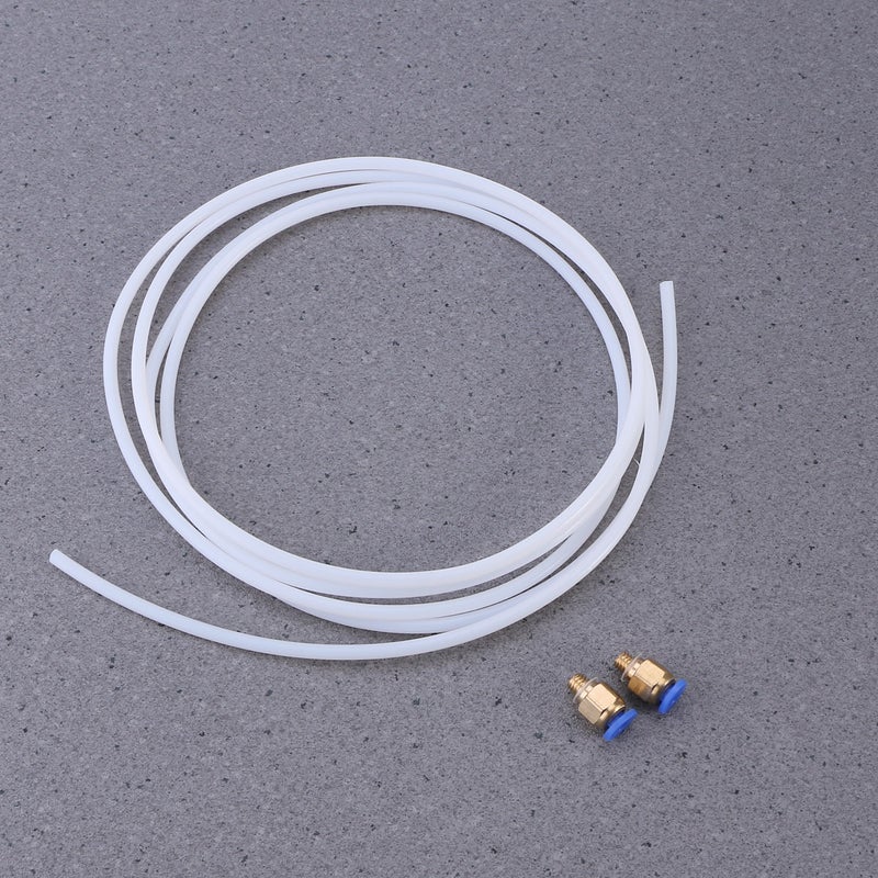 2 Meters PTFE PTFE Tube and 2 Pieces Connectors for RepRap Rostock 3D Printer Bowden Hotend 1.75mm - Image 2