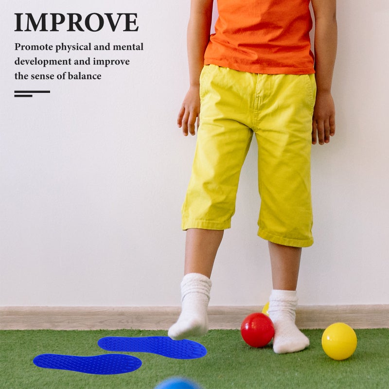 5 Pairs Sensory Tactile Foot Prints for Kindergarten and Home Coordination and Balance Funny Footprint Sensory Training Supplies - Image 4