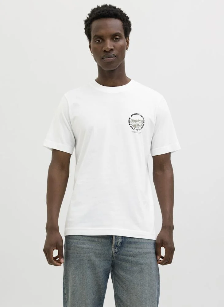 جاك اند جونز Jcolido Chest Crew Neck T-Shirt