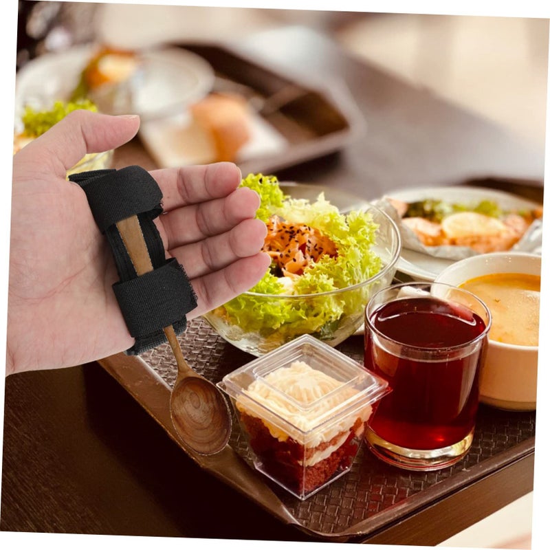 قفازات أكسفورد للدعم أثناء الأكل - قطعتان مع حزام راحتي لكبار السن وذوي الإعاقة - Image 3