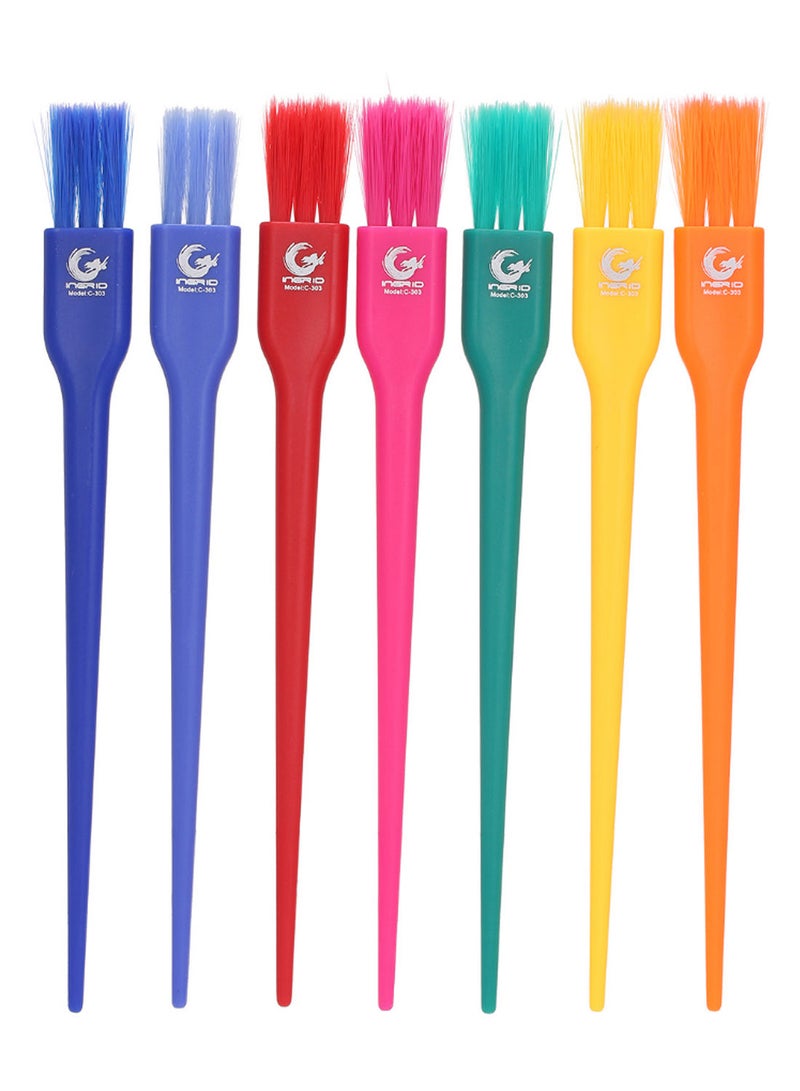 NIBEMINENT 7-Piece Hair Colouring Brush Set Multicolour