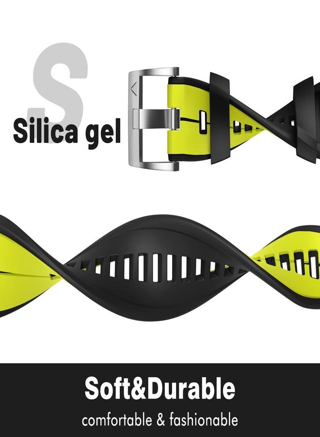 OVERSTEP Compatible for Garmin Fenix 7s/Fenix 7s Solar: 20mm Width Soft Silicone Replacement Band Watch Strap - Image 4