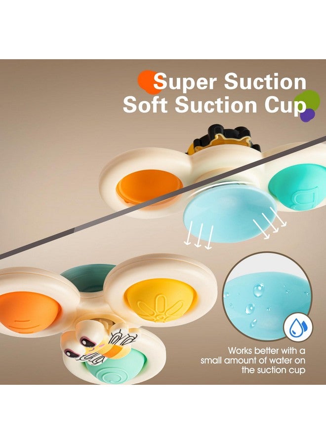TOHIBEE 3PCS Suction Cup Spinner Toys for 1 2 Year Old Boys Spinning Toys Baby Toys 12-18 Months Sensory Toys for Toddlers 1-3 First Birthday Baby Gifts for 1 Year Old Girls - Image 3
