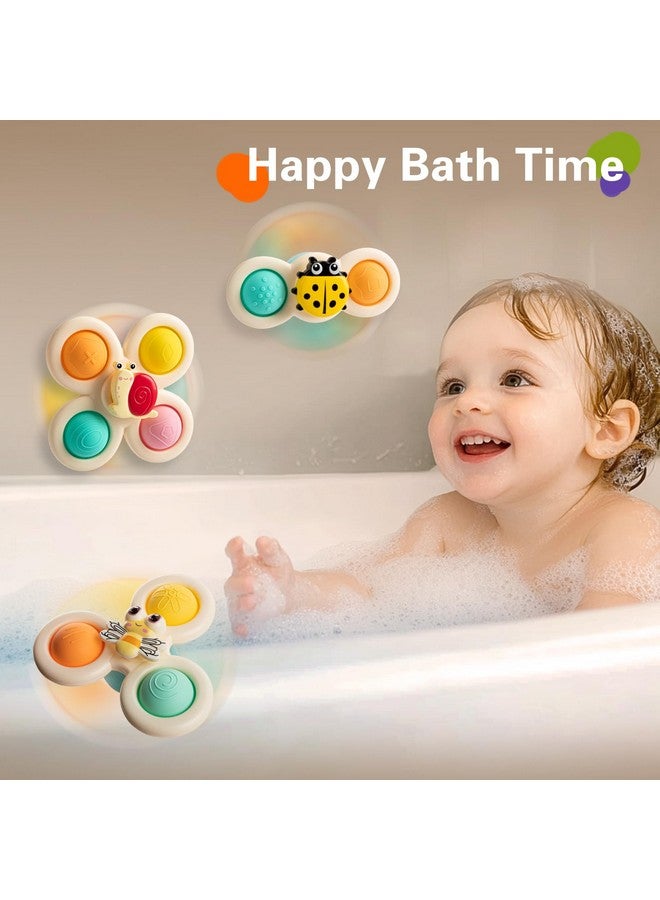TOHIBEE 3PCS Suction Cup Spinner Toys for 1 2 Year Old Boys Spinning Toys Baby Toys 12-18 Months Sensory Toys for Toddlers 1-3 First Birthday Baby Gifts for 1 Year Old Girls - Image 5