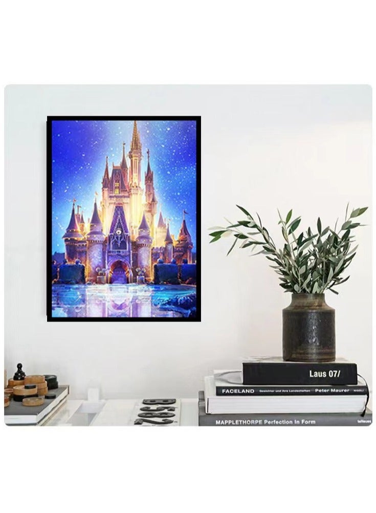 Home Clearance Sale 5D Diamond Painting Kits for Adults, DIY Castle Diamond Art Painting Kits for Beginner, Full Drill Gem Art Painting Crafts for Home Wall Decor Gift 40*30cm - Image 5