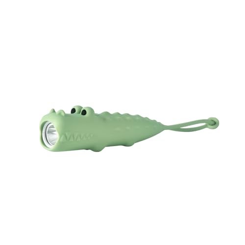 YZYOE New Rechargeable Crocodile LED Flashlight, Cute Animal Shaped Silicone Flashlight, Comfortable Touch Long Press to Adjust Brightness Portable Outdoor Lighting Creative Light. - Image 5