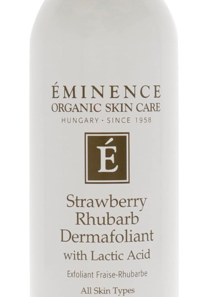 EMINENCE مقشر ديرمافوليت الفراولة والراوند من إيميننس مع حمض اللاكتيك لجميع أنواع البشرة - 4.2 أونصة - Image 1