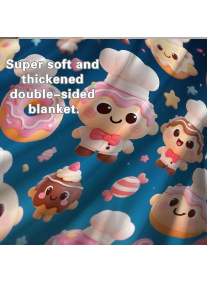 عام Wisdom Fairy (أحدث) بطانية رقيقة من الفانيلا (دافئة ومريحة، ومناسبة للنوم، واستخدام اللعبة، وإزالة الغبار والرمل) 150 سم * 200 سم - 63 - Image 5