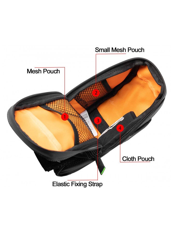 Rockbros ROCKBROS Bike Saddle Bags with Water Bottle Pouch Waterproof Bike Bags Under Seat Pack for Mountain Road Bike Saddle Bag Bicycles Storage Bag 1.6L - Image 4