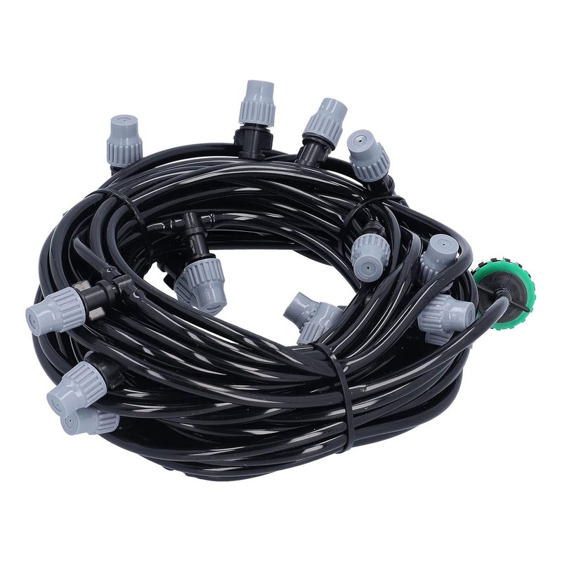 15m 49 2ft 4 7 Irrigation Tube Pipe System With 20 Misting Heads Flexible ABS Material - Image 4