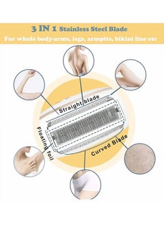 MarlaMall Electric Lady Shaver Trimmer Wet and Dry Rechargeable Epilator for Women Easy and Quick Shaver Hair Removal for Legs and Underarms  - Image 2