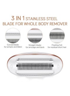 MarlaMall Electric Lady Shaver Trimmer Wet and Dry Rechargeable Epilator for Women Easy and Quick Shaver Hair Removal for Legs and Underarms  - Image 5