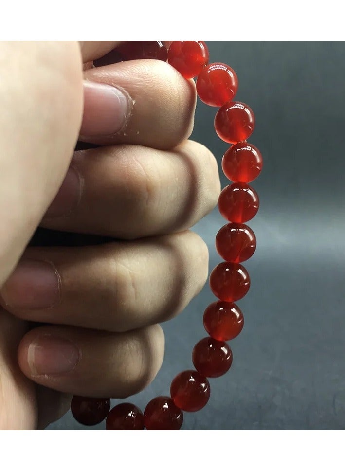 HADIGEMS Classy Red Carnelian Strech Bracelet - Image 2