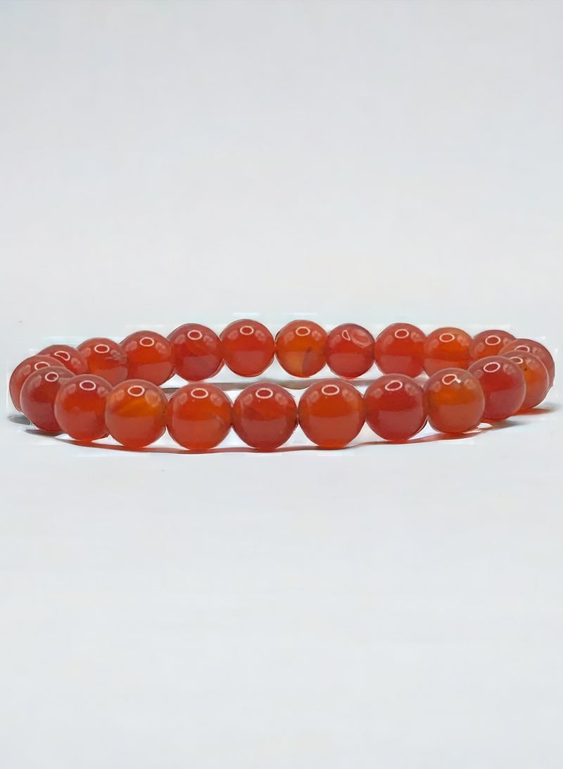 HADIGEMS Classy Red Carnelian Strech Bracelet - Image 3