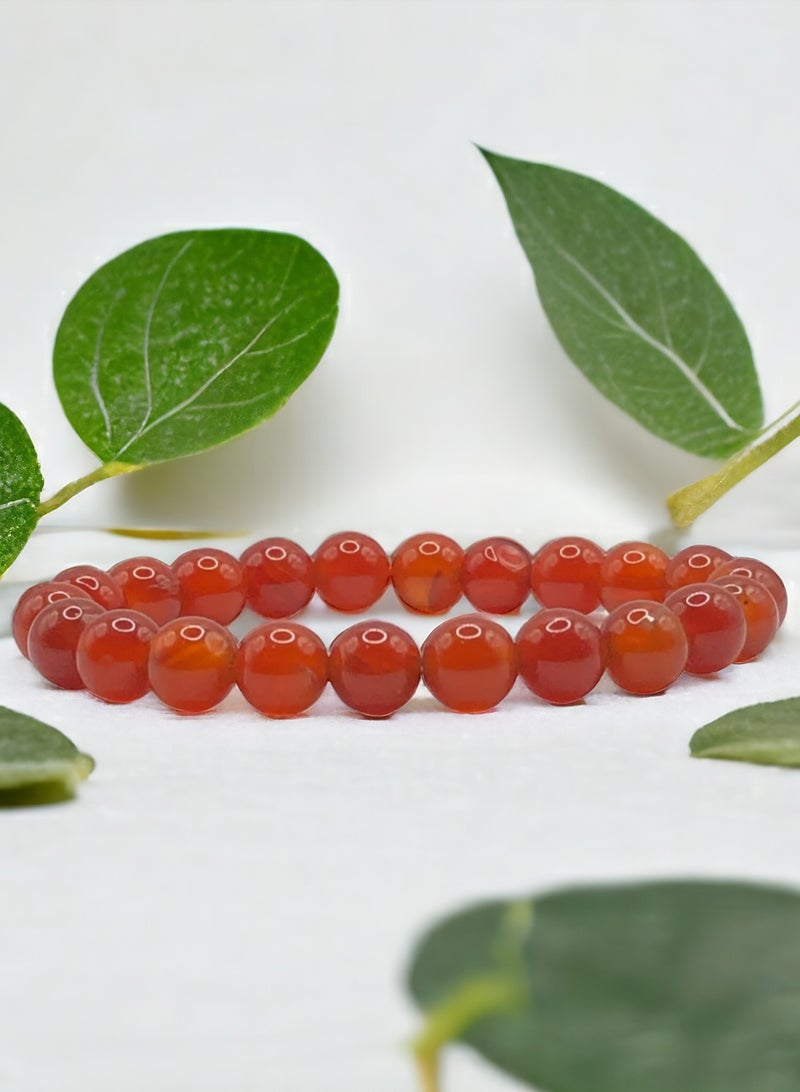 HADIGEMS Classy Red Carnelian Strech Bracelet - Image 4