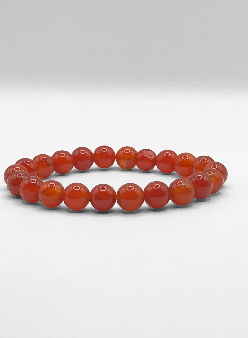 HADIGEMS Classy Red Carnelian Strech Bracelet - Image 5