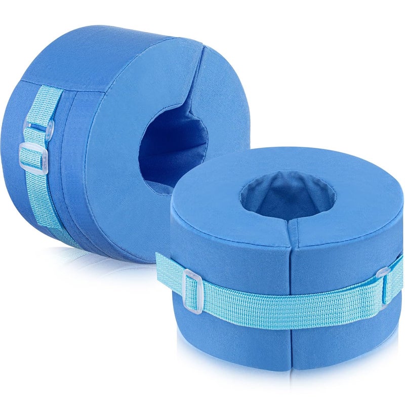 Geiserailie Geiserailie 2 Pack Foot Elevation Pillow 6.7 x 6.7 x 3.9 Heel Protectors for Pressure Sores Leg Ankle Pillow Ring Relief Pressure Cushion for Bed Sores Swelling Pain Reducing Sleeping Foot Support 