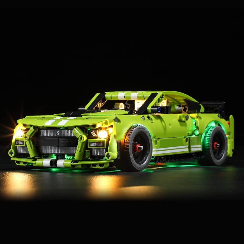 BRIKSMAX Led Lighting Kit for Techinc Ford Mustang Shelby GT500 - Compatible with Lego Technic Car Set 42138 Model- Not Include The Lego Set - Image 1