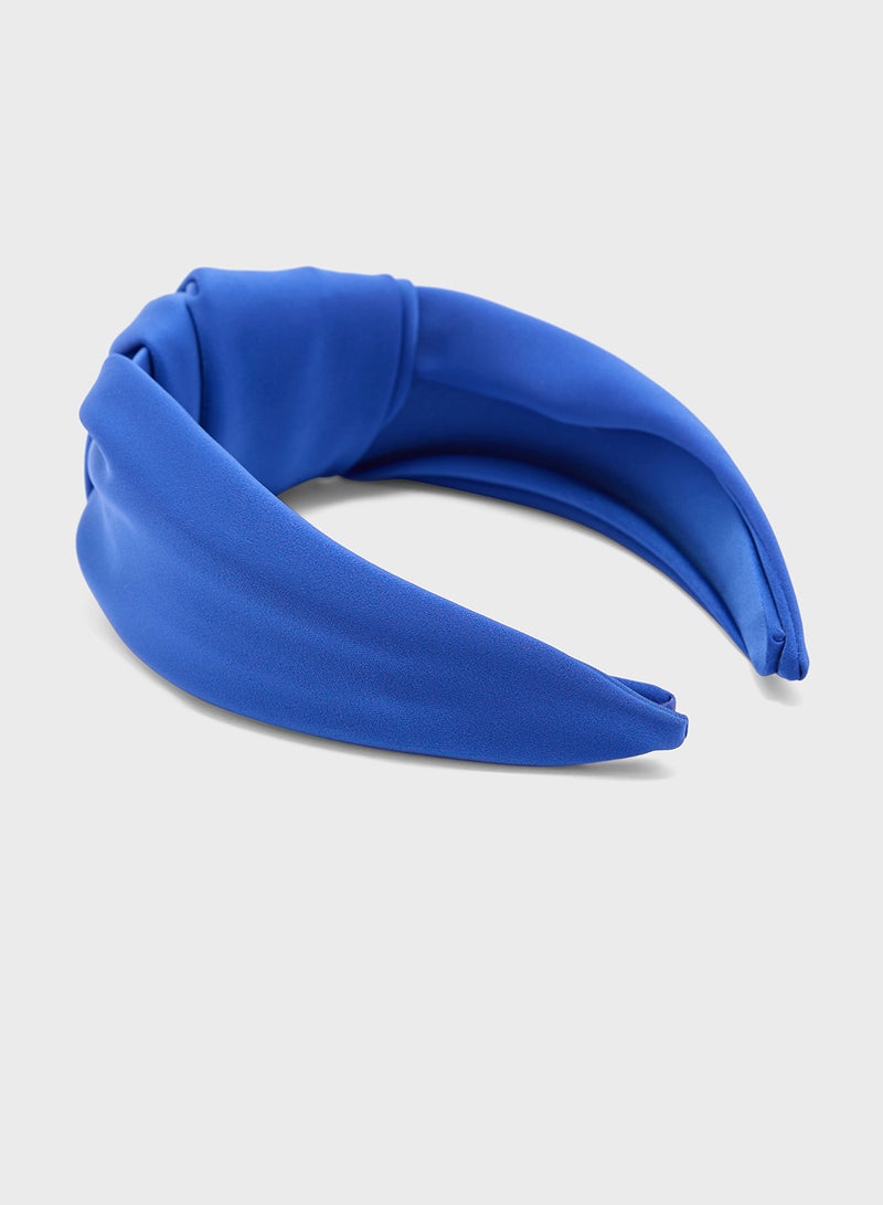 ELLA Satin Finish Knot Detail Headband - Image 2