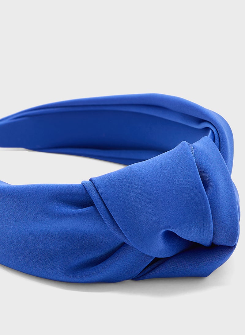 ELLA Satin Finish Knot Detail Headband - Image 3