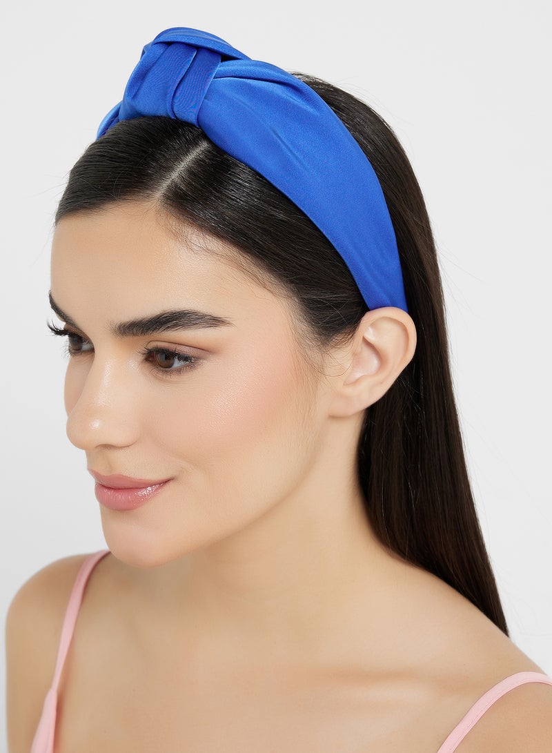 ELLA Satin Finish Knot Detail Headband - Image 4