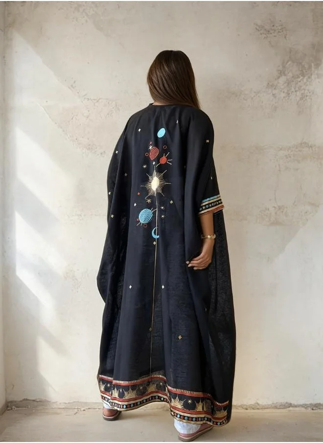 The Untitled Project Distant Galaxies - Show Stopper Back Abaya