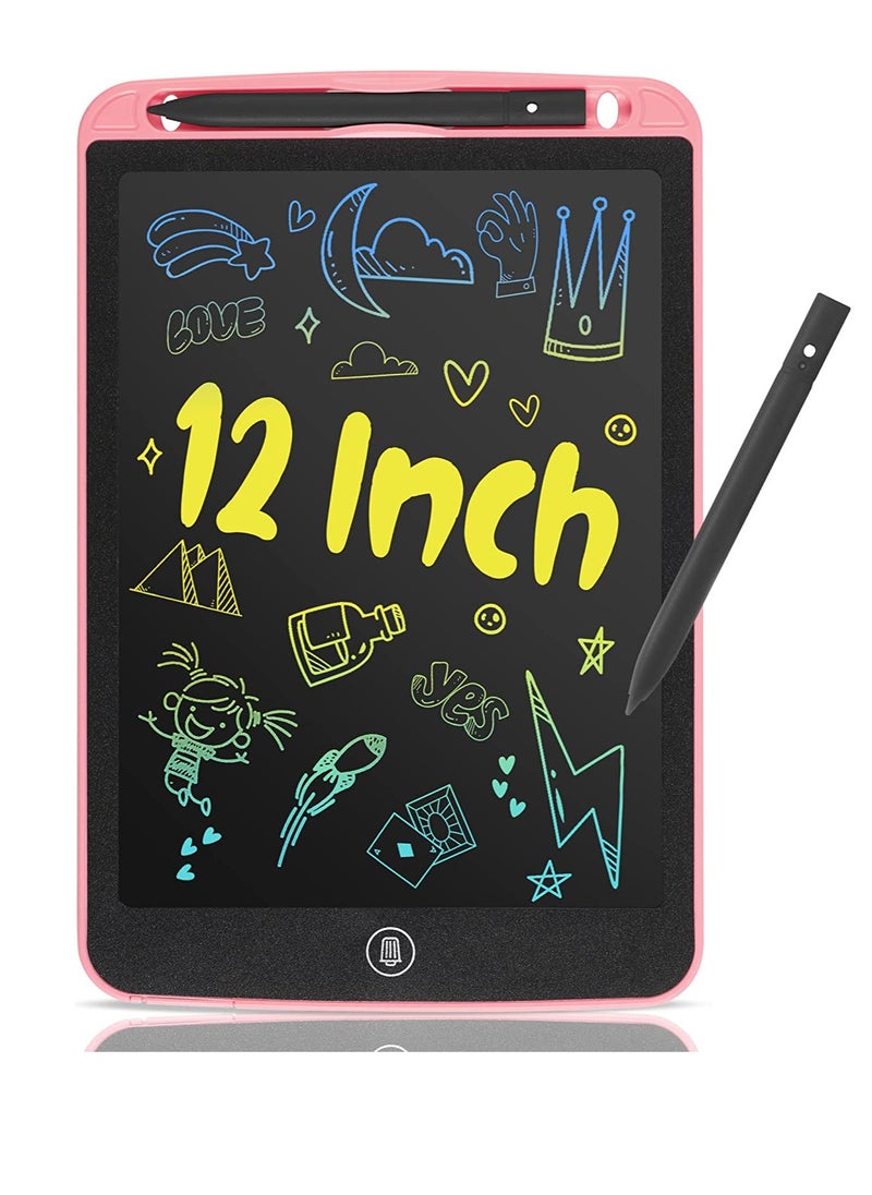 PAMEER 12 inch LCD Writing Tablet Electronic Digital Doodle Board Erasable Reusable Graphic Pad for Kids Learning and Practices  - Image 1