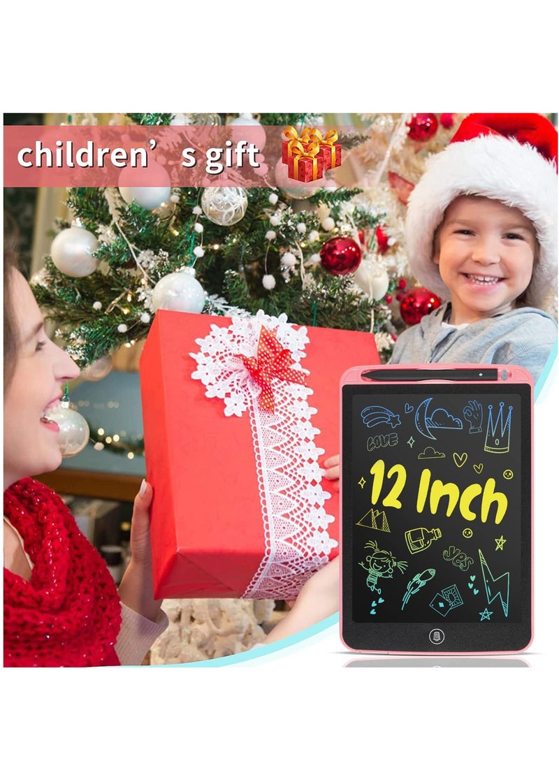 PAMEER 12 inch LCD Writing Tablet Electronic Digital Doodle Board Erasable Reusable Graphic Pad for Kids Learning and Practices  - Image 4
