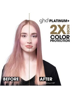 ghd Platinum+ Styler 1" Flat Iron Hair Straightener, Professional Ceramic Hair Styling Tool For Stronger Hair, More Shine, And More Color Protection- White  - Image 3
